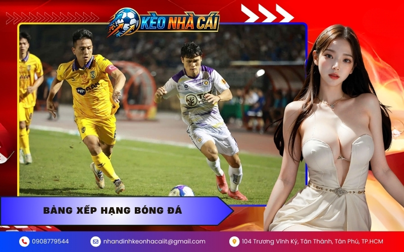 Bảng Xếp Hạng Bóng Đá