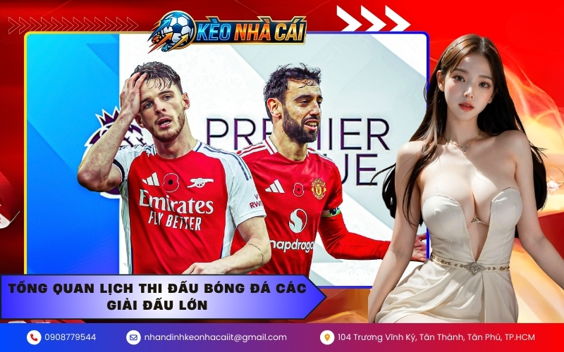 Tổng quan lịch thi đấu bóng đá các giải đấu lớn