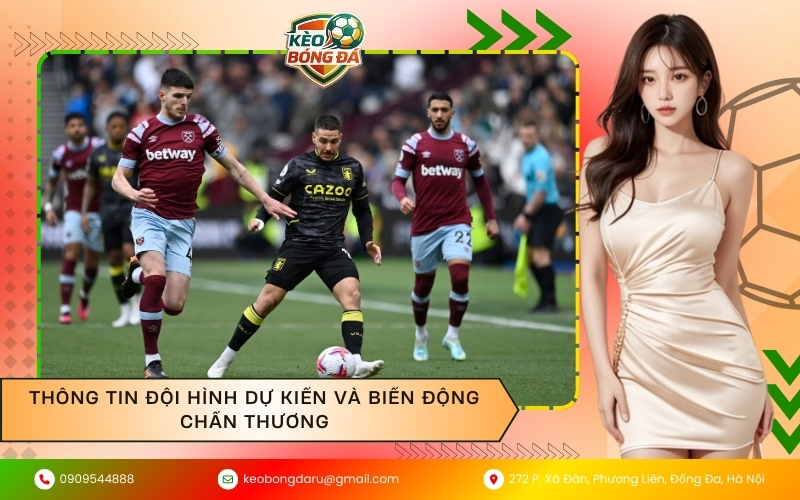 Thông tin đội hình dự kiến và biến động chấn thương